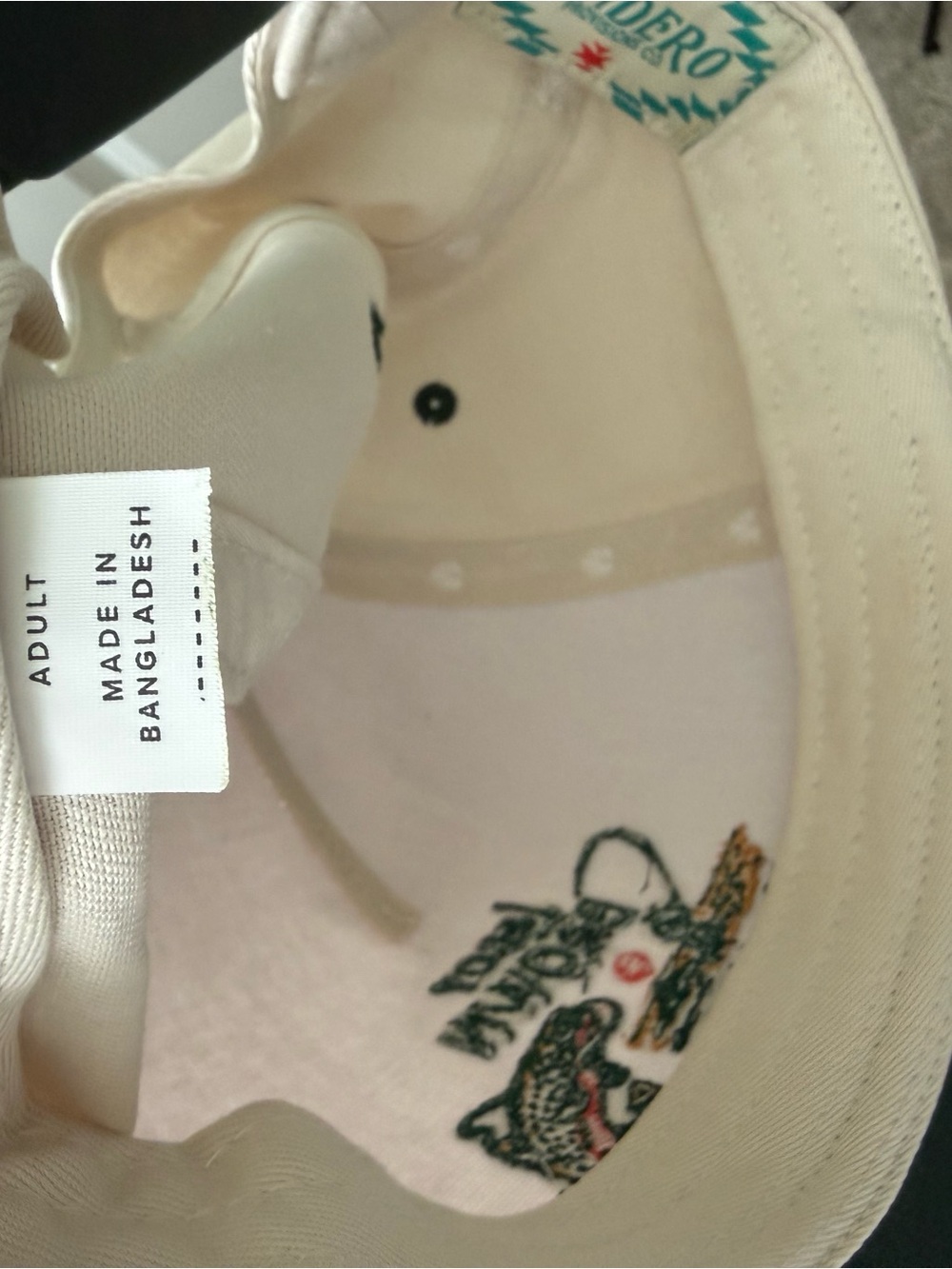 Leroy Brown Two-Tone Fishing Cap - Cream & Dark Green - Picture 5 of 6